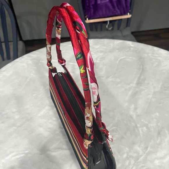Kate Spade Red and Multicolor Striped Shoulder Bag - Picture 3 of 6